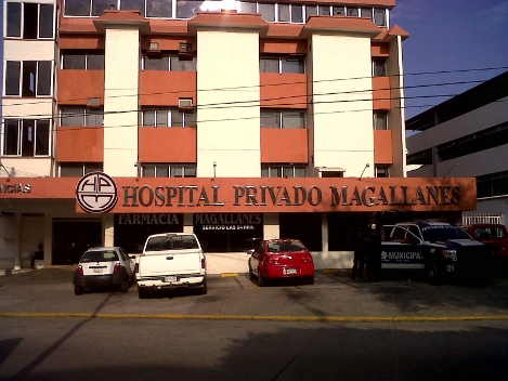 Hospital donde atienden a Alan García Álvarez, hijo del edil de Chilapa. 