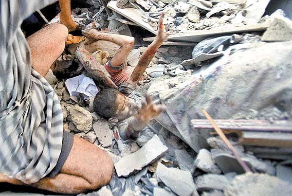 La ONU, el G77 y los Países no Alineados repudiaron la nueva agresión a un colegio lleno de refugiados.