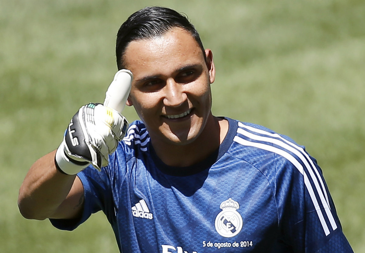 Presentación en el Santiago Bernabéu de Keylor Navas 