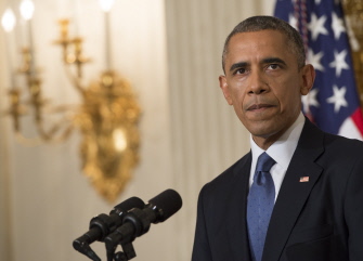 Barack Obama, durante su intervención sobre Irak en la Casa Blanca