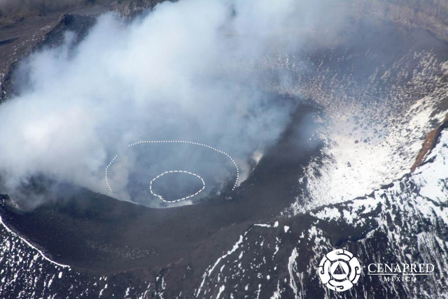 De acuerdo con el Cenapred podrían registrarse explosiones y exhalaciones acompañadas por ceniza en los próximos días.