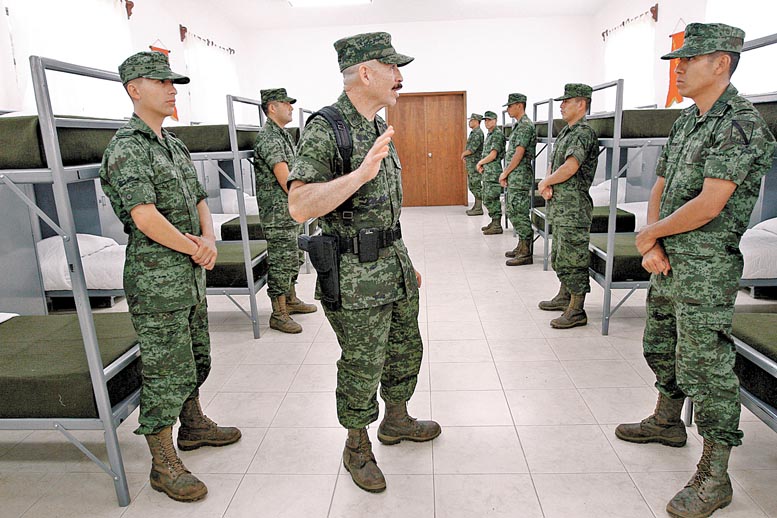 Elementos de la base que fue inaugurada en junio pasado, pero que comenzó a operar desde enero.