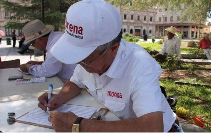 Morena ya ha recabado 1 millón 250 mil firmas, según el dirigente nacional del partido.