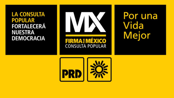 el PRD entregó al Senado 1.7 millones de firmas ciudadanas para solicitar la consulta