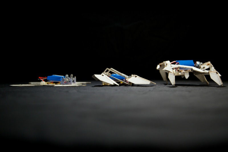 Los robots son pequeños y ligeros podría explorar el espacio exterior y otros ambientes peligrosos.