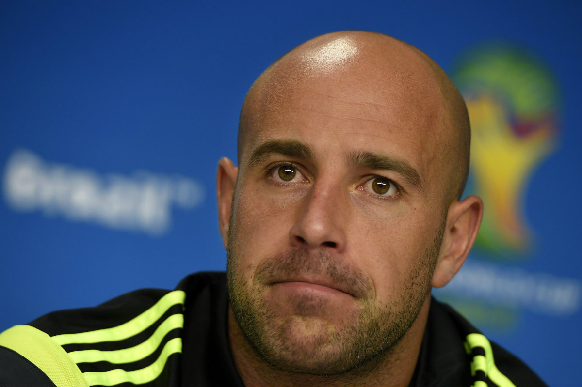Conferencia de prensa de Pepe Reina en la Copa del Mundo 