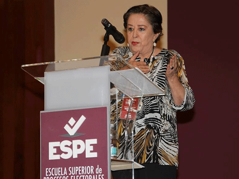 María Elena Chapa Hernández, presidenta del Instituto Estatal de las Mujeres en Nuevo León.