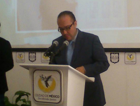El jefe delegacional en Coyoacán, Mauricio Toledo, dio a conocer los índices delictivos en esa demarcación.