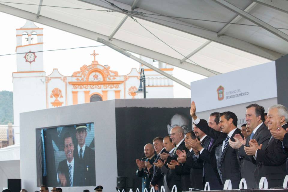 Durante la conmemoración del 50 aniversario luctuoso de Isidro Fabela.