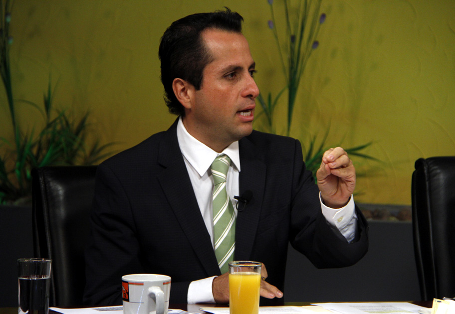 José Refugio Sandoval Rodríguez, diputado local del Partido Verde.