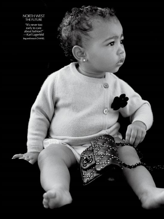 La imagen fue acompañada por una frase de Karl Lagerfeld. 