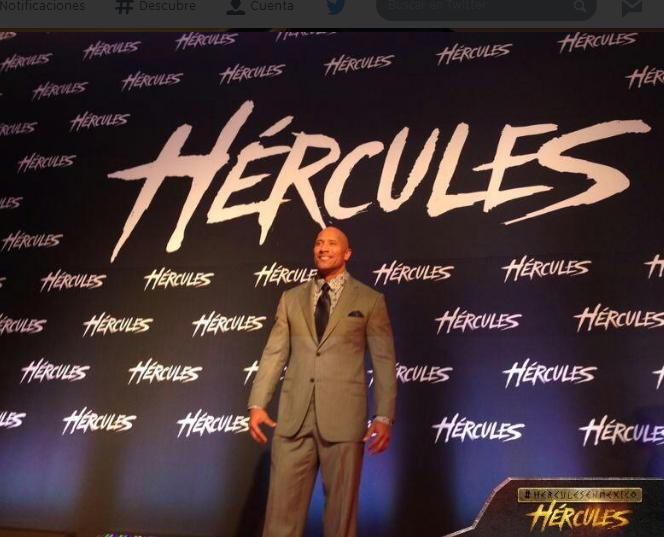 Dwayne Johnson presentó la cinta 'Hércules' en nuestro país. 