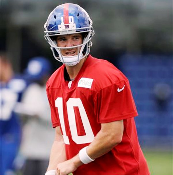 Eli Manning quarterback de los Gigantes de New York 