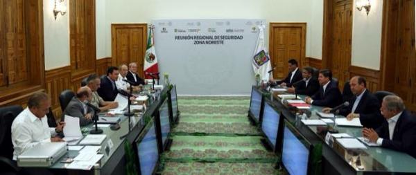 Reunión Regional de Seguridad Zona Noreste celebrada en Monterrey.