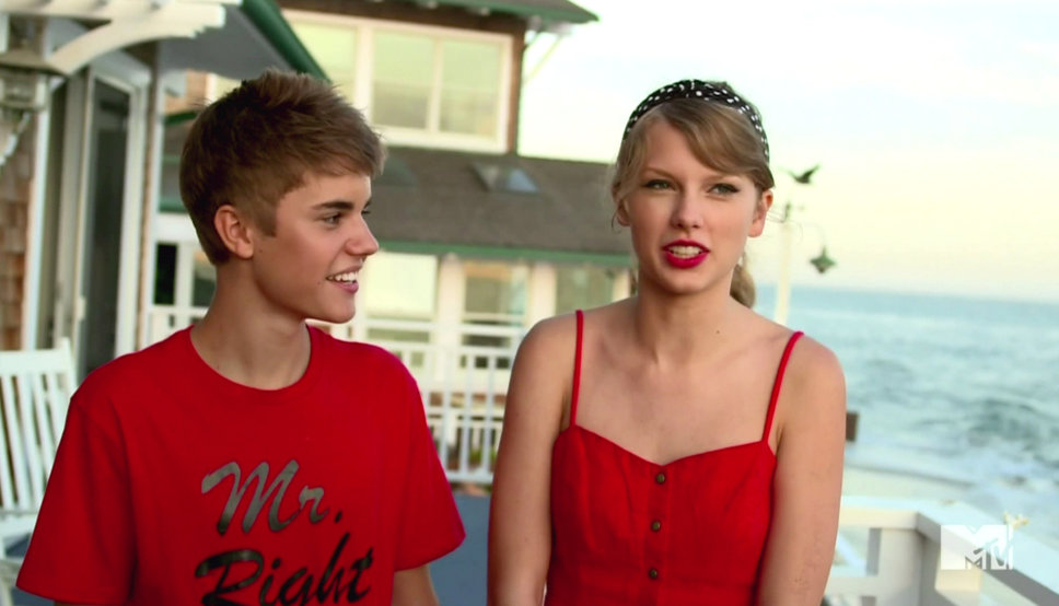 Justin Bieber y Taylor Swift.