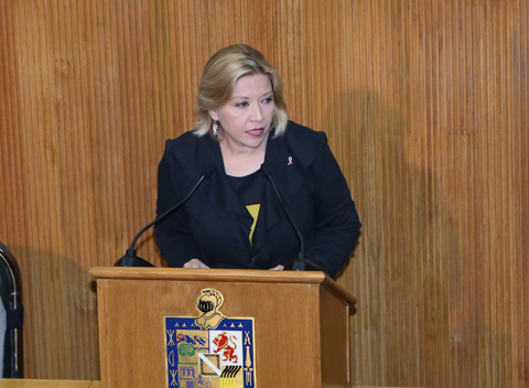 La legisladora panista, Blanca Lilia Sandoval. 