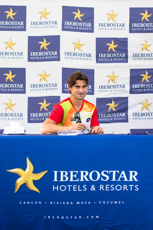 David Ferrer se relaja en la Riviera Maya 