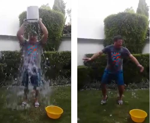 Miguel Herrera cumplió el 'Ice Bucket Challenge' 