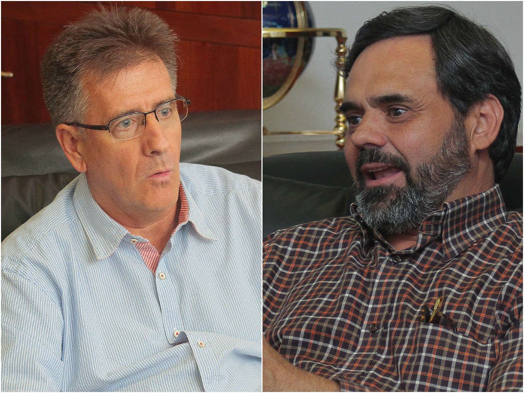 Vicepresidente Pedro Madero y el secretario Antonio Méndez Vigatá.
