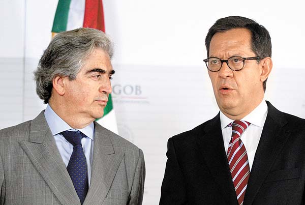 El titular del Conaculta y el subsecretario de Gobernación.