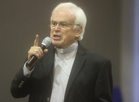 El obispo de Saltillo y candidato al Premio Nobel de la Paz 2012, José Raúl Vera López. 