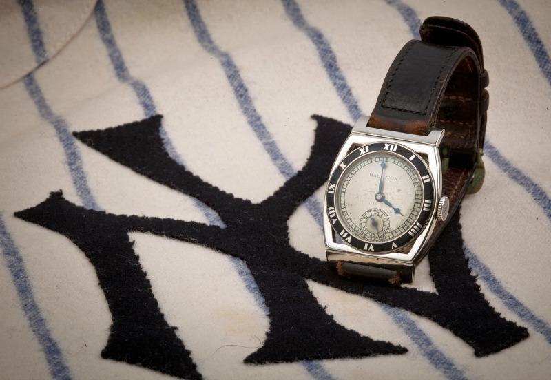El reloj que perteneció al beisbolista de los Yankees, Lou Gehrig.