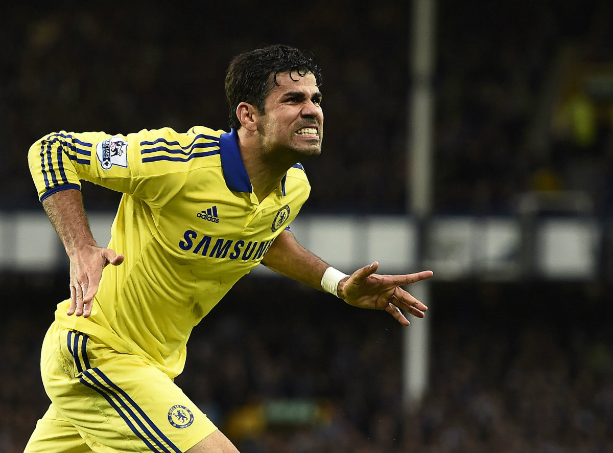 Festejo de Diego Costa tras el 6-3 