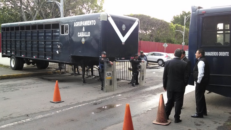 La SSPDF vigila las inmediaciones del recinto legislativo