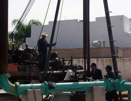 Debido al robo de cable se apagó la bomba.