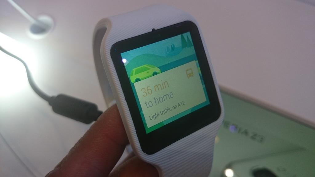 El smartwatch 3 de Sony con Android Wear.