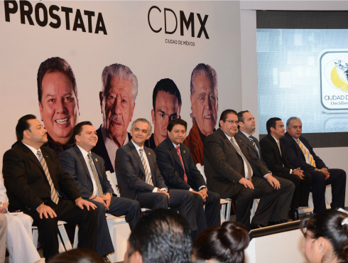 Lanzamiento de la campaña del Gobierno del Distrito Federal para detectar cáncer de próstata.