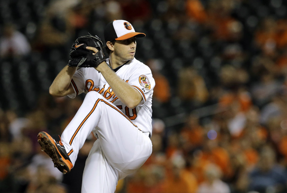 Miguel González, en la lomita de Orioles