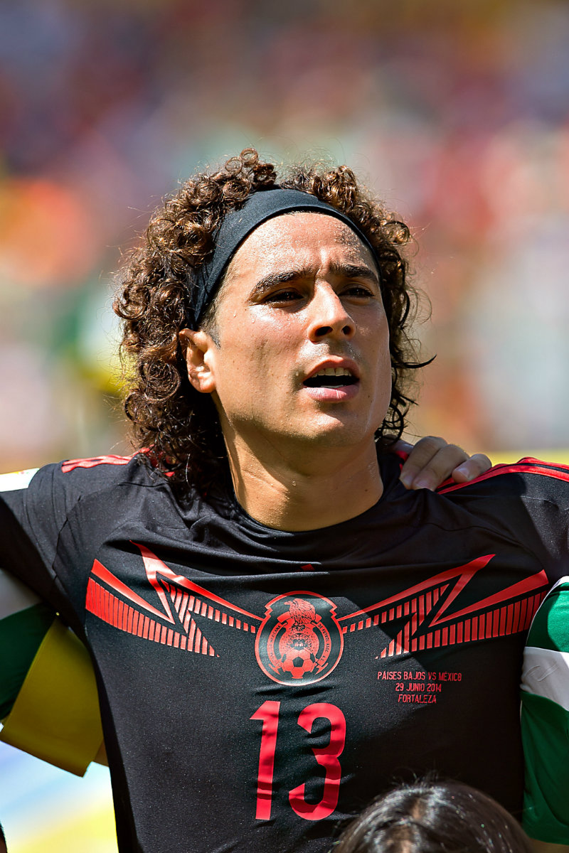Guillermo Ochoa con la selección mexicana en el Mundial 