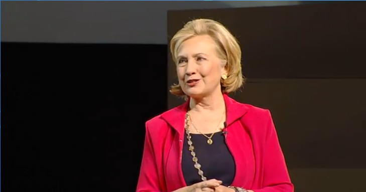 Hillary Clinton en la conferencia de México Siglo XXI.