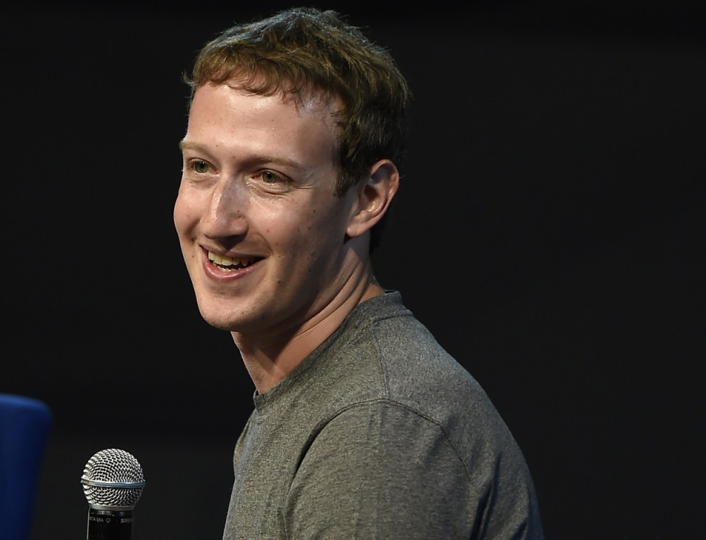 Mark Zuckerberg durante su ponencia.
