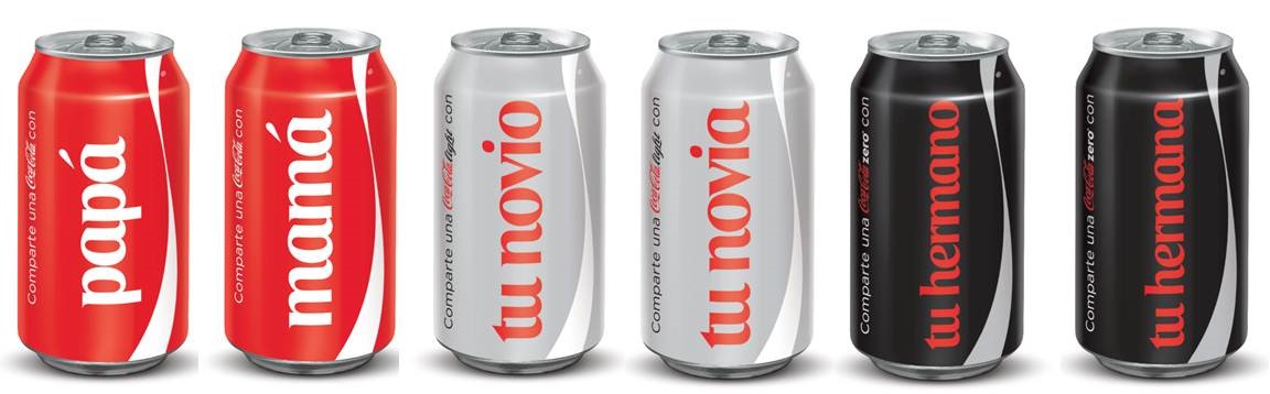 Coca Cola agrega más nombres a las latas