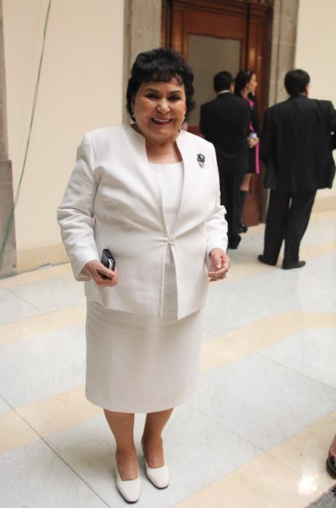La actriz Carmen Salinas participa en la telenovela 'Mi corazón es tuyo'. 