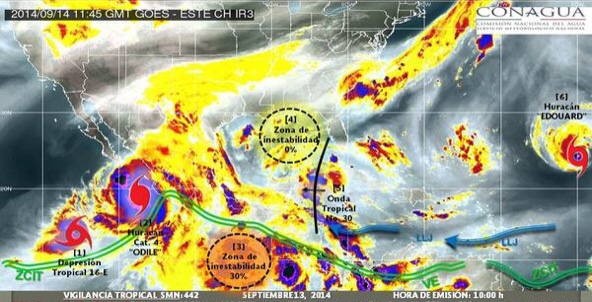Los fenómenos meteorológicos en el país.