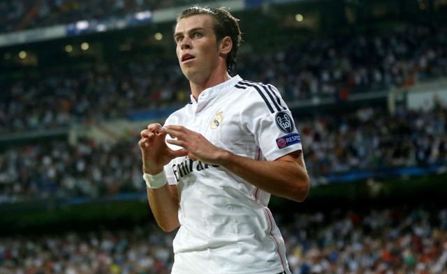 Gareth Bale, celebra su gol frente al Basel