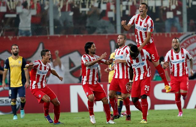 Olympiacos venció al Atlético de Madrid