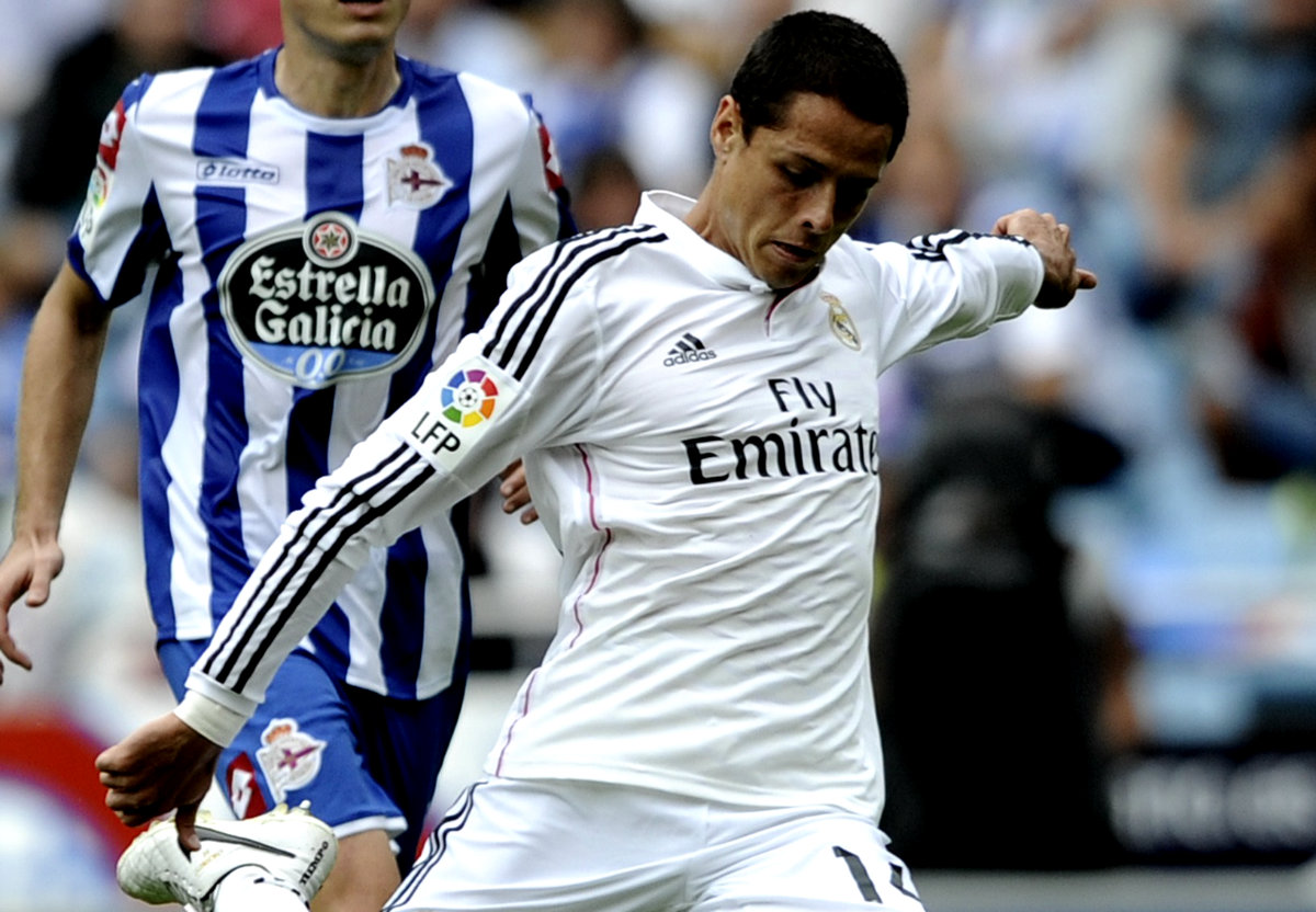 Javier Hernández marcó dos goles con el Real Madrid 
