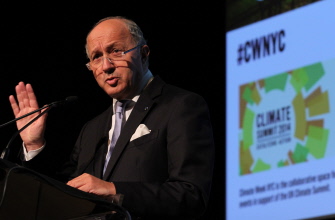 El canciller francés, Laurent Fabius, se encuentra en Nueva York para la Asamblea General de la ONU