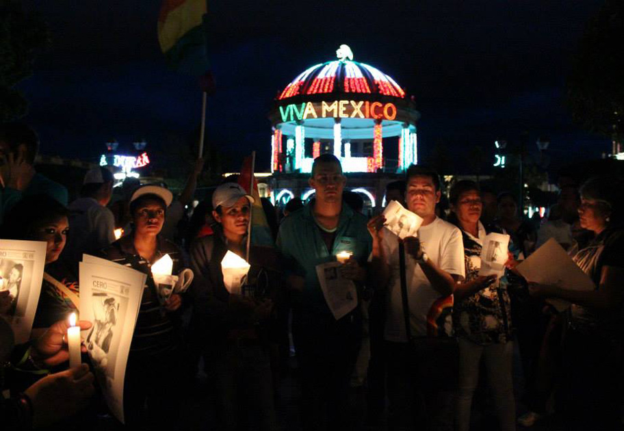 Encienden una luz por los derechos humanos