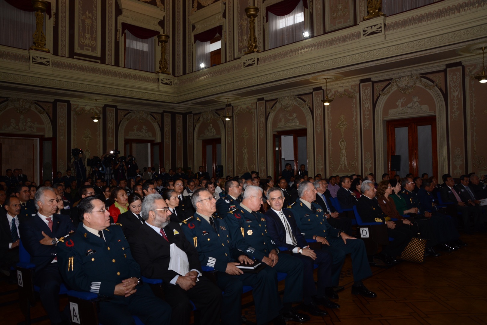 Durante el inicio del Primer Congreso Nacional de Historia Militar de México
