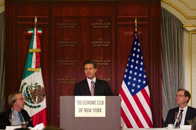 Peña Nieto destacó que disminuyó más de 40% la violencia en la frontera.
