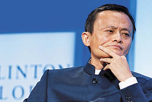 Jack Ma, ayer en NY.