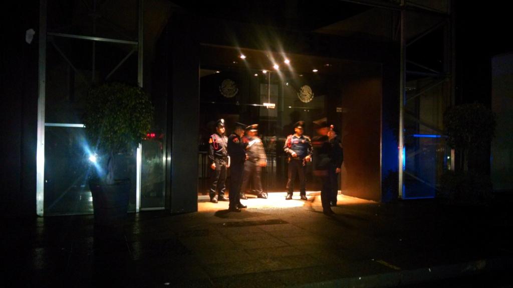 Incendio en las instalaciones de la Secretaría de la Función Pública.
