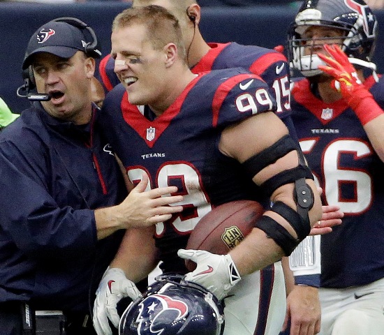 JJ Watt, linebacker de los Texanos de Houston