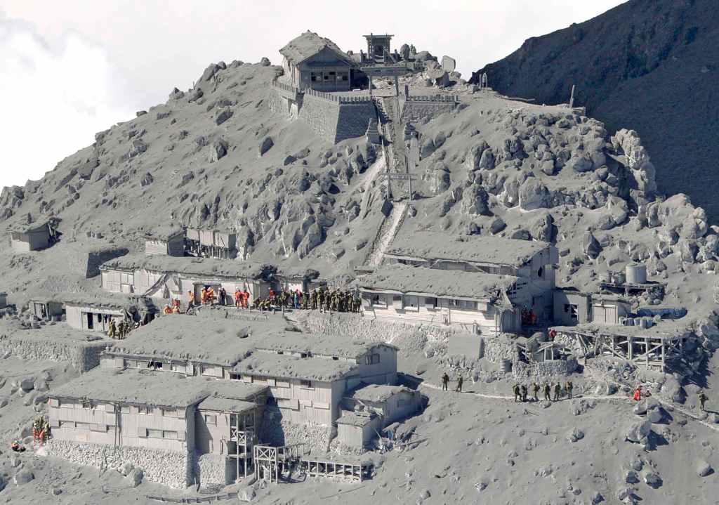El Ontake, el segundo volcán más alto de Japón a 200 km de Tokio, entró en erupción por última vez hace siete años.