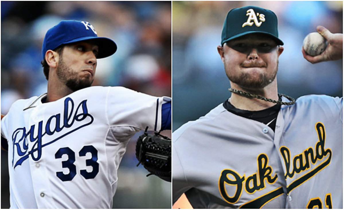 James Shields de Kansas y Jon Lester de Oakland